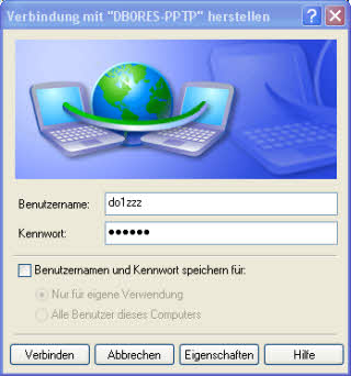 Verbindung herstellen mit DB0RES